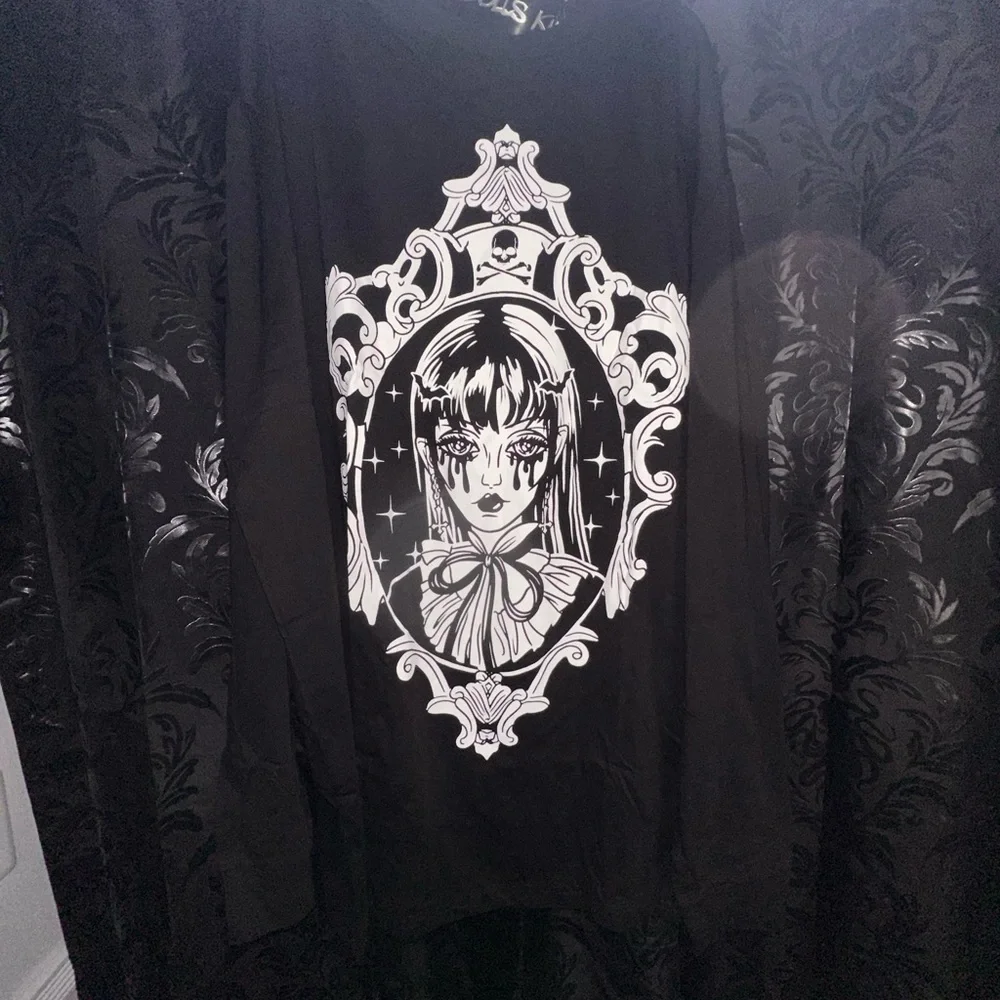 Dollskill Long Sleeve TShirt-Goth/Emo Bat Girl 3XL - Picture 7 of 12